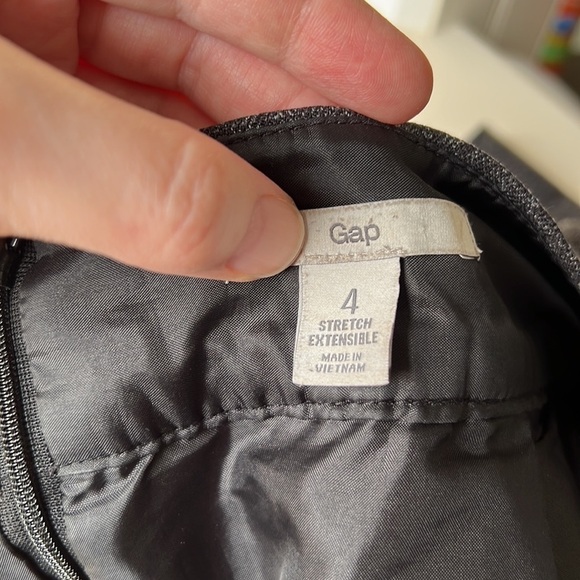 GAP Dark Grey Speckled With Pockets Front Pleated Mini Skirt Size 4 - Picture 10 of 14